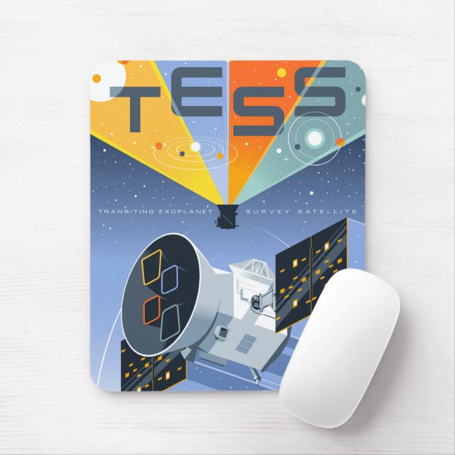 Tess Space Telescope Poster. Musmatta (Med mus)