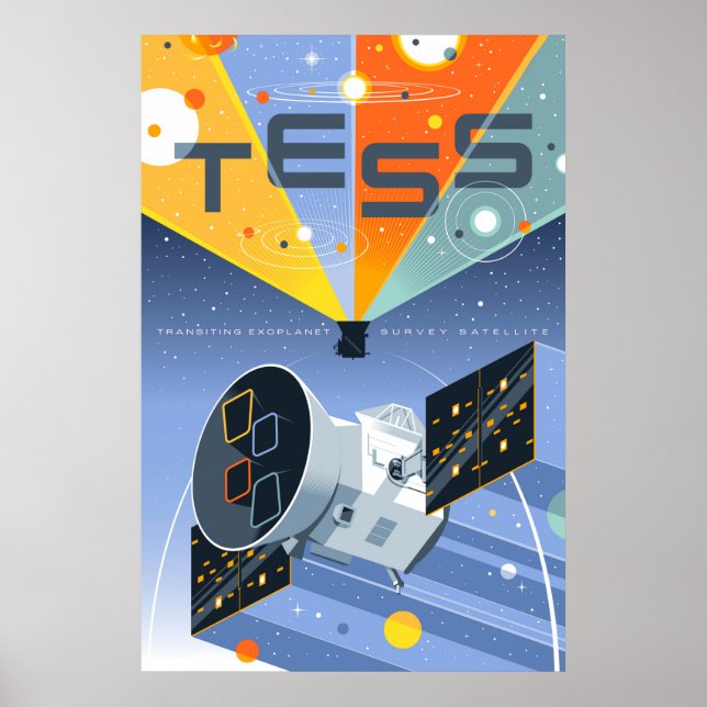 Tess Space Telescope Poster. Poster (Framsidan)