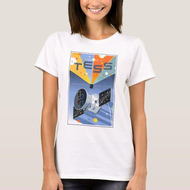Tess Space Telescope Poster. T Shirt (Framsida)