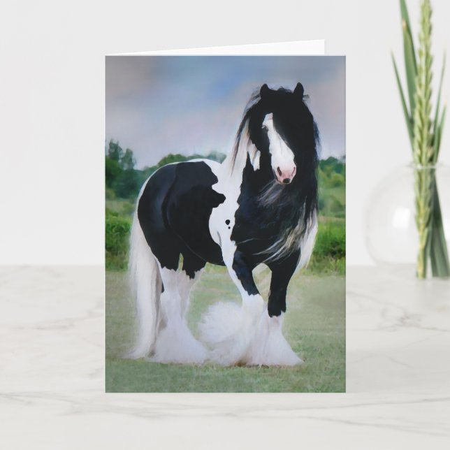 "Tessa" Horse Greeting Card Kort (Framsida)