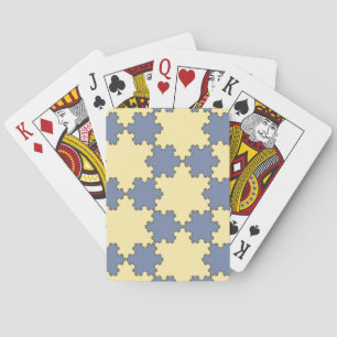 Tessellated Koch Snöflingor (Fractal Mönster) Casinokort