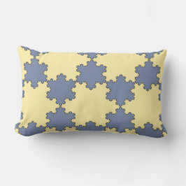Tessellated Koch Snöflingor (Fractal Mönster) Lumbarkudde