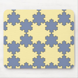 Tessellated Koch Snöflingor (Fractal Mönster) Musmatta