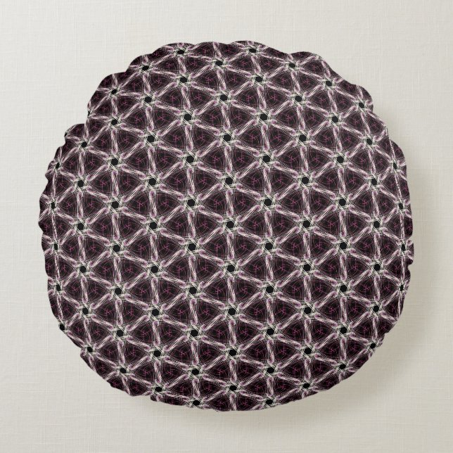 Tessellated Quilt Rund Kudde (Framsidan)