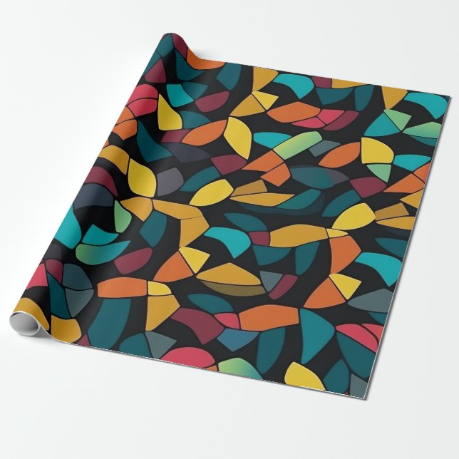 Tessellation geometric mönster presentpapper (Utrullad)