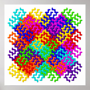 Tessellation Mönster Poster/Väggkonst Poster