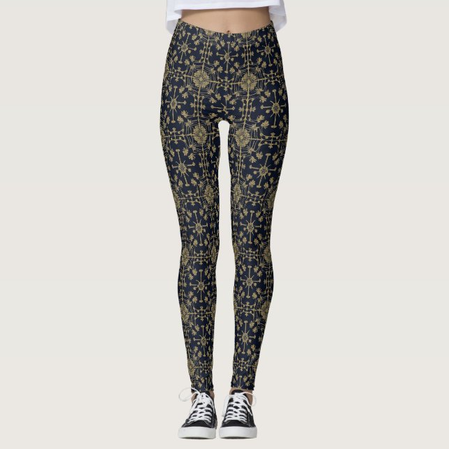 Tessellations Seamless Mönster Leggings (Framsida)