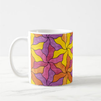 Tessellulerade glasblommor kaffemugg