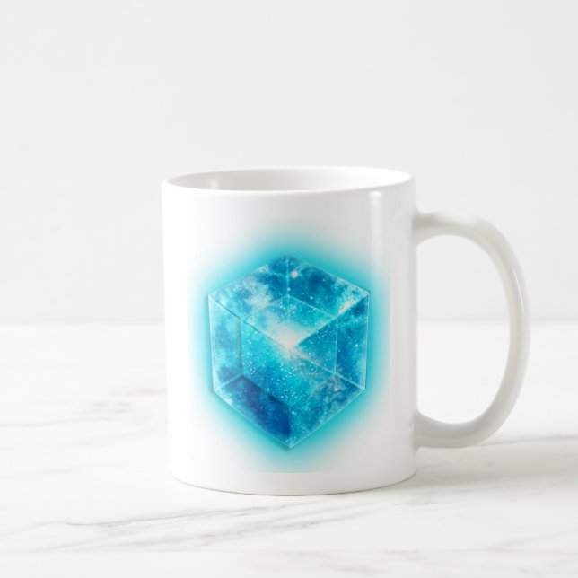 Tesseract, 4D Hypercube, Hyperwürfel Kaffemugg (Höger)
