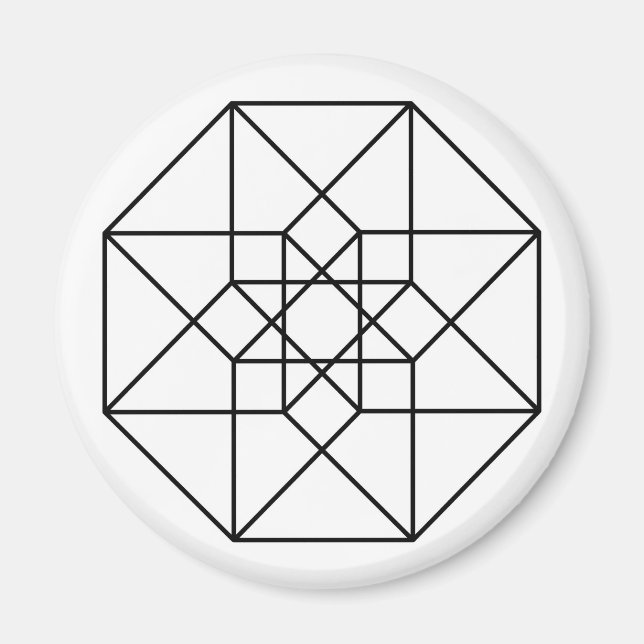Tessert (svart kontur) magnet (Framsidan)