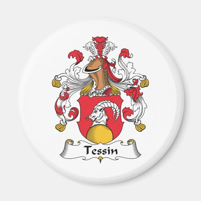 Tessin Family Crest Magnet (Framsidan)