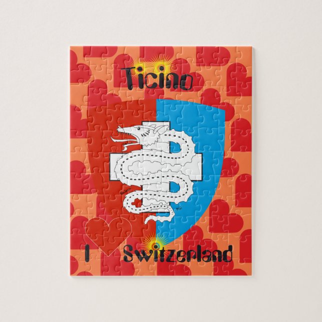 Tessin - Ticino - Schweiz - Svizzera Puzzles Pussel (Vertikal)