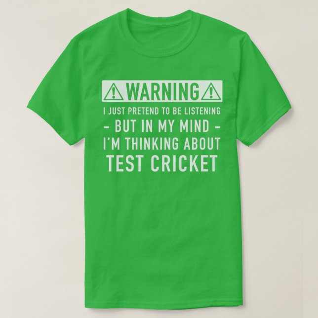 Test Cricket Gift Classic TShirt T Shirt (Design framsida)