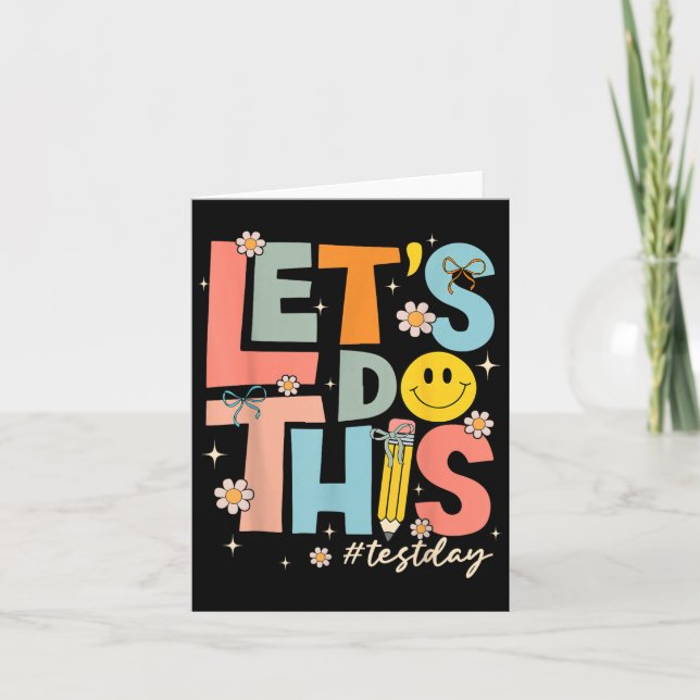 Test Day State Testing Lets Do This Teacher Motiva Kort (Framsida)