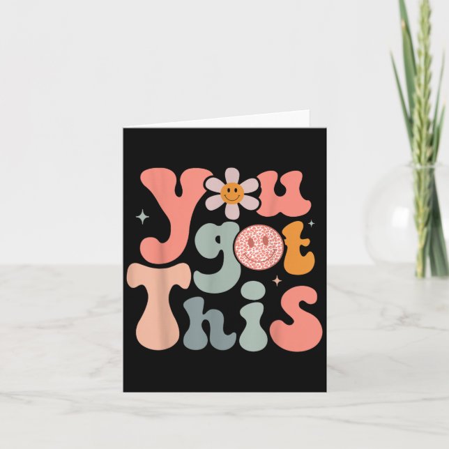 Test Day Teacher Shirt Motivational Testing Day St Kort (Framsida)