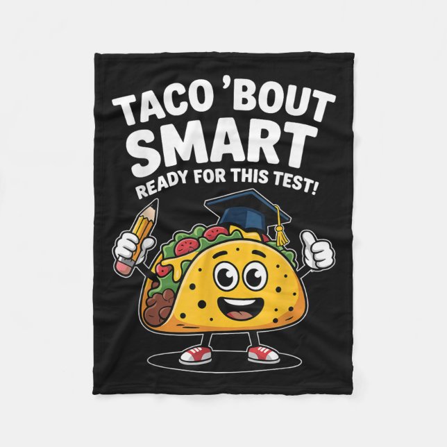 Test Day Teacher Shirt Motivational Testing Day Ta Fleecefilt (Framsidan)