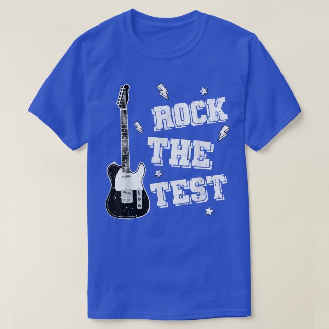 Test Day Teacher Sten, Test Guitar Teacher Test T Shirt (Design framsida)