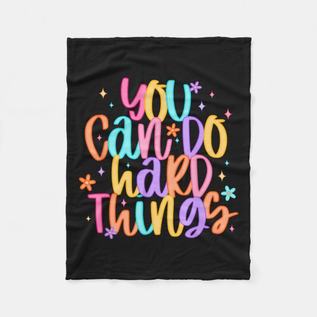 Test Day You Can Do Hard Things Teacher Testing Da Fleecefilt (Framsidan)