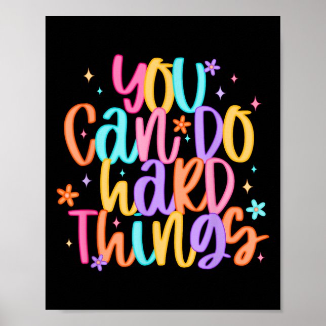 Test Day You Can Do Hard Things Teacher Testing Da Poster (Framsidan)