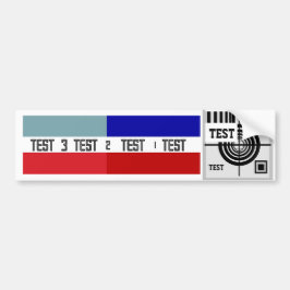 Test Mönster Wakey Wakey Car Magnet Bildekal