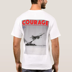 TEST PILOT COURAGE - F-100D Toppen Saber T Shirt