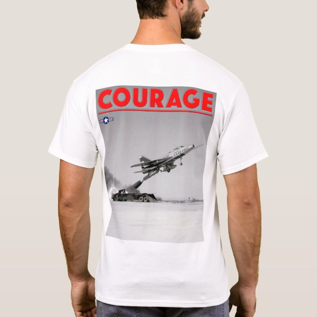 TEST PILOT COURAGE - F-100D Toppen Saber T Shirt (Baksida)
