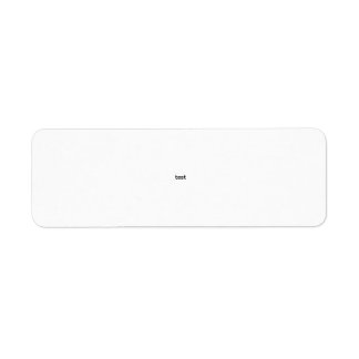 test returadress etikett