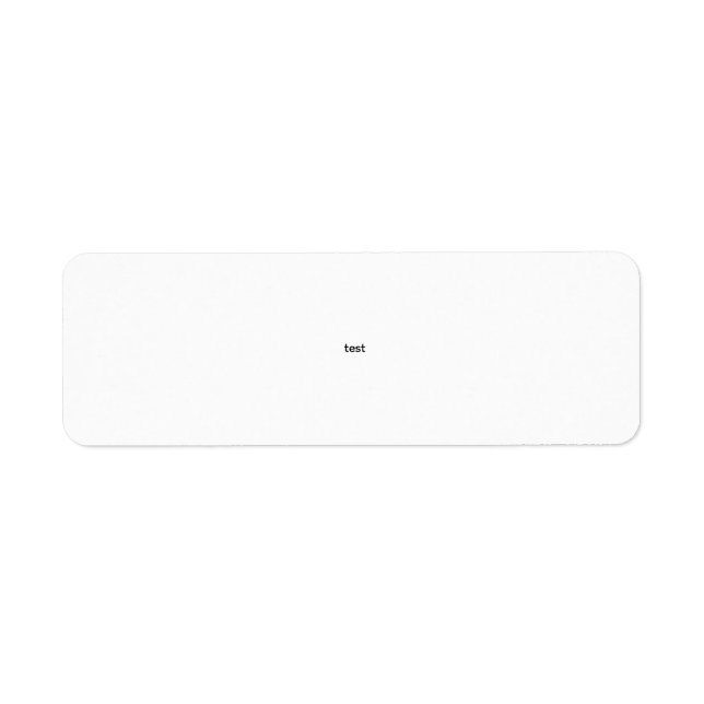 test returadress etikett (Framsidan)