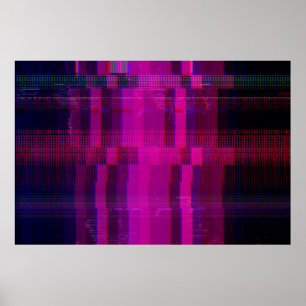 Test skärm glitch struktur poster