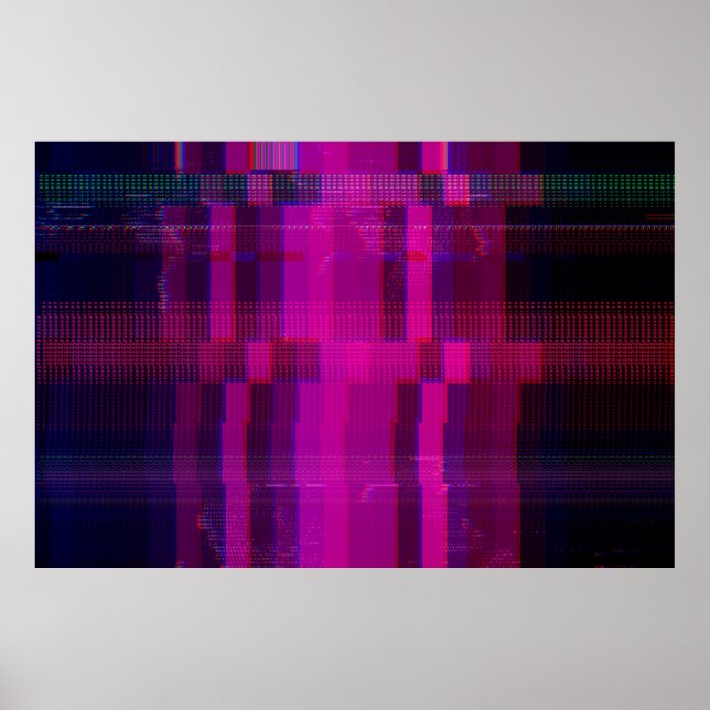 Test skärm glitch struktur poster (Framsidan)