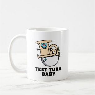Test Tuba Baby Funny Science Tuba Pun Kaffemugg
