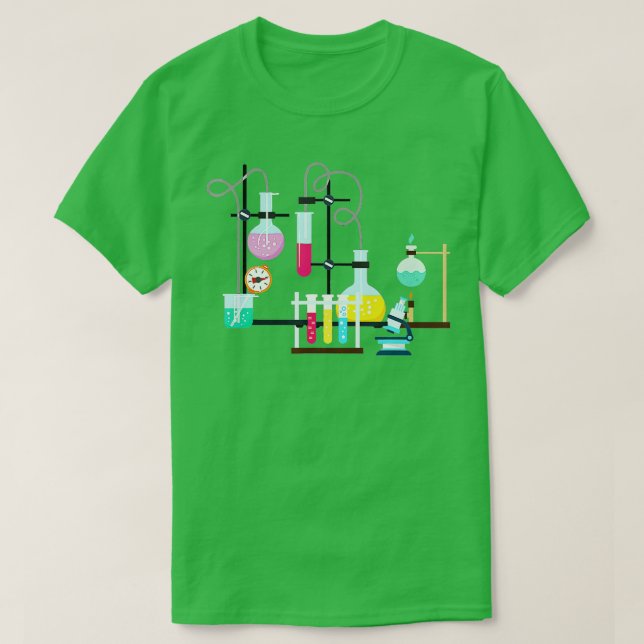 Test tube Chemistry Laboratory Science Funny Gift T Shirt (Design framsida)