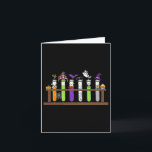 Test Tube Chemistry Nerd Science Teacher Spooky Ha Kort<br><div class="desc">Test Tube Chemistry Nerd Science Teacher Spooky Halloween</div>