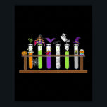 Test Tube Chemistry Nerd Science Teacher Spooky Ha Poster<br><div class="desc">Test Tube Chemistry Nerd Science Teacher Spooky Halloween</div>