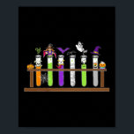 Test Tube Chemistry Nerd Science Teacher Spooky Ha Poster<br><div class="desc">Test Tube Chemistry Nerd Science Teacher Spooky Halloween</div>