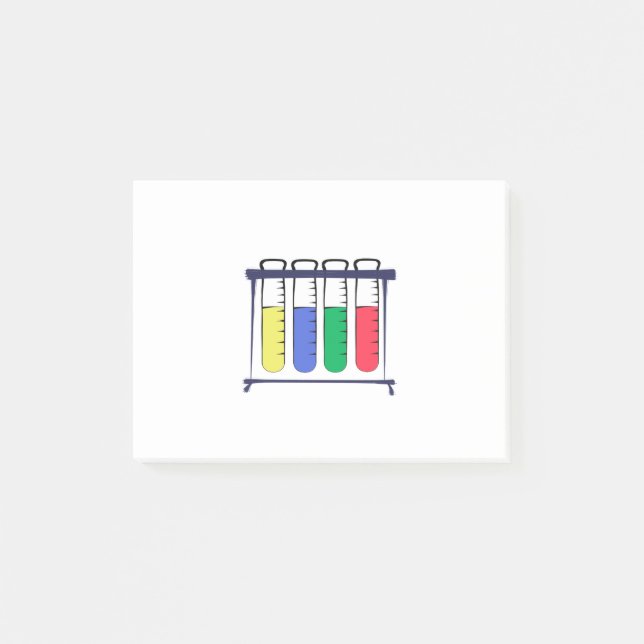 Test Tube Shelf Post-it Block (Framsida)