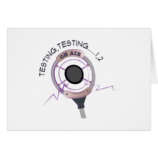 Testa att testa hälsningskort (Framsidan Horizontal)