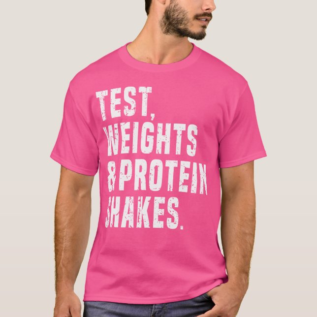 Testa Bodybuilding-citattecken för Steroid Humor T Shirt (Framsida)