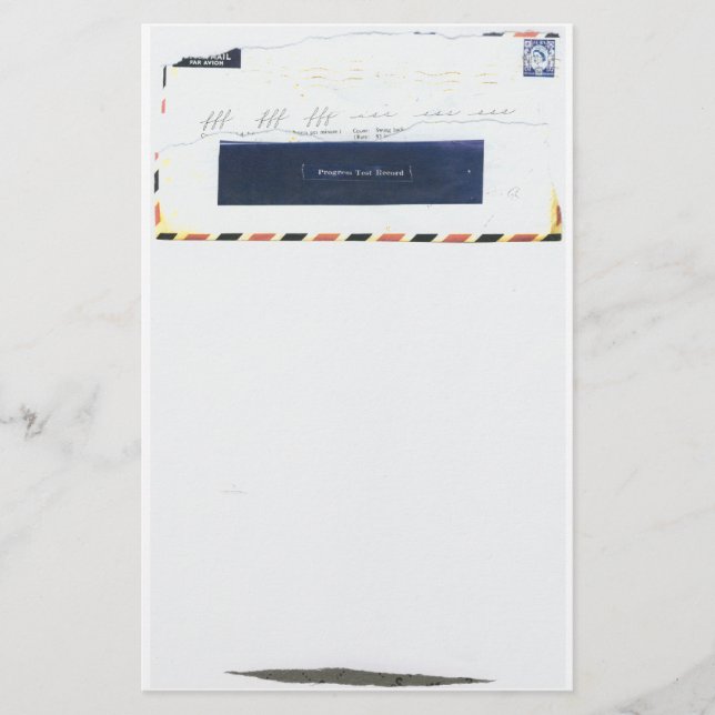 Testa flygpost rekord- brevpapper (Framsida)