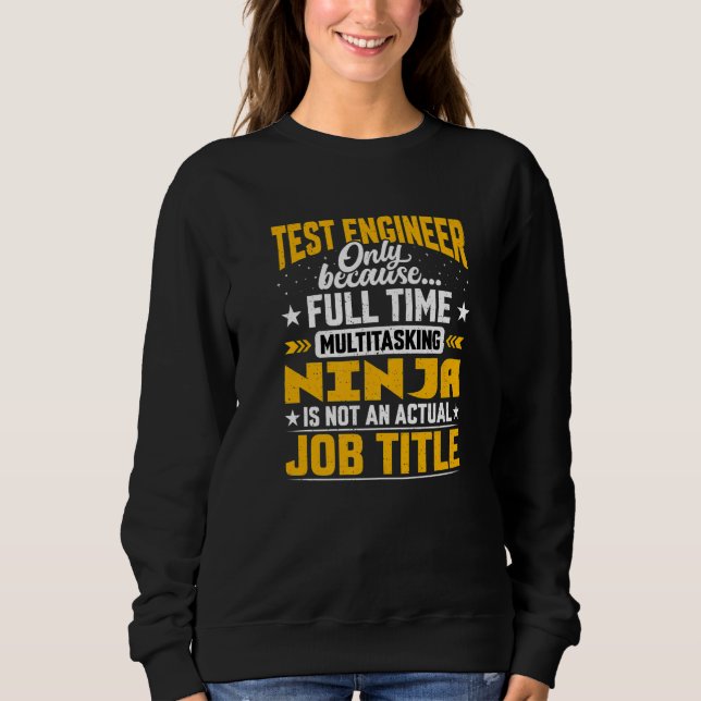 Testa Ingenjör-jobbtitel T Shirt (Framsida)