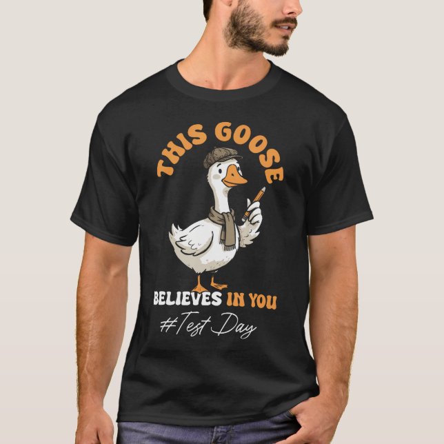 Testa Lärar Dumma Gås Motivationstest T Shirt (Framsida)