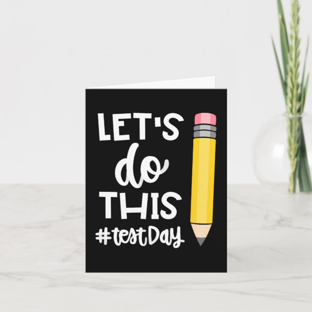 Testa lärarmotivet under testdagen kort (Framsida)