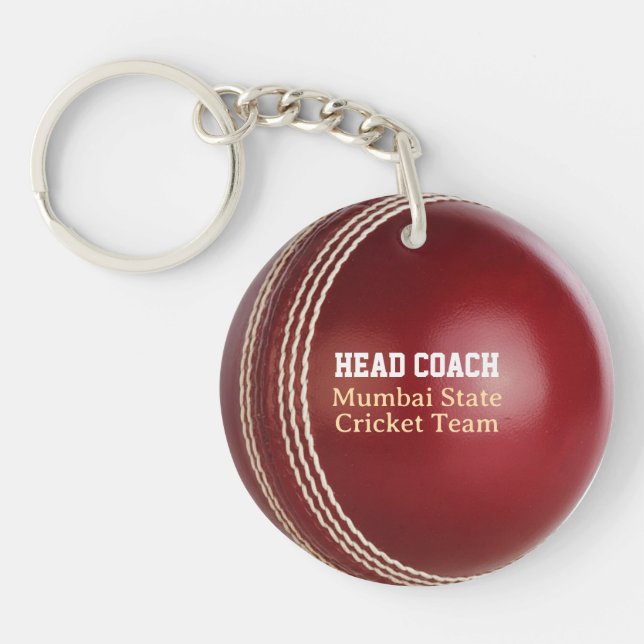 Testa matcha Red Cricket Boll med Anpassningsbar T (Framsidan)