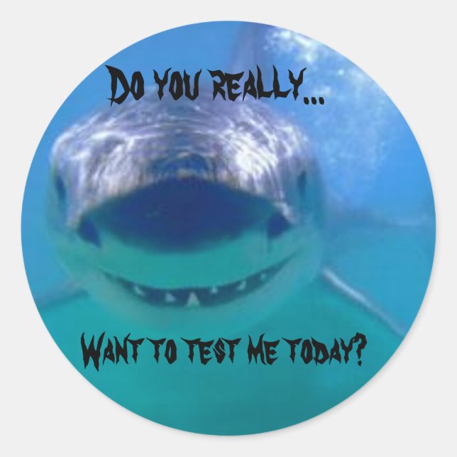 Testa mig runt klistermärke (Framsida)