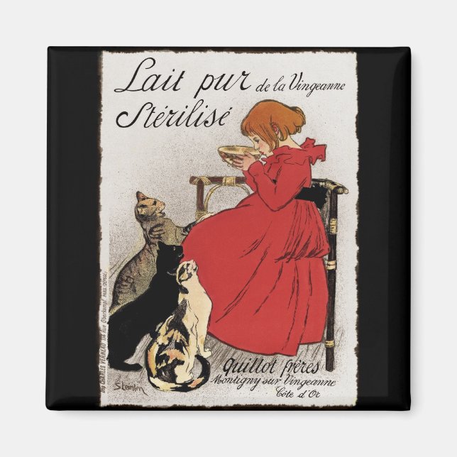 Testa Mjölk för Kattunge Magnet (Framsidan)