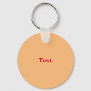 Testa röd Orange Nyckelring