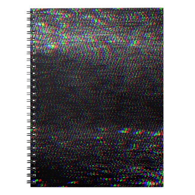 Testa Skärm Glitch Struktur. Anteckningsbok (Framsidan)