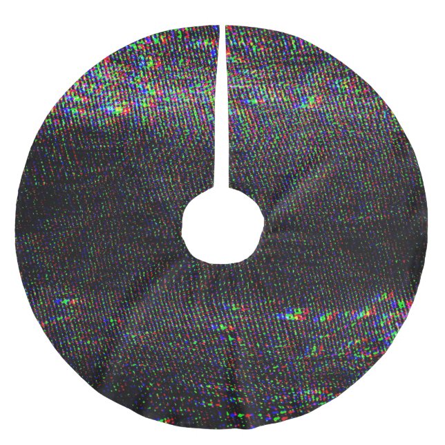 Testa Skärm Glitch Struktur-bakgrund Julgransmatta Borstad Polyester (Framsidan)