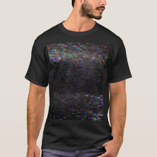 Testa Skärm Glitch Struktur-bakgrund T Shirt