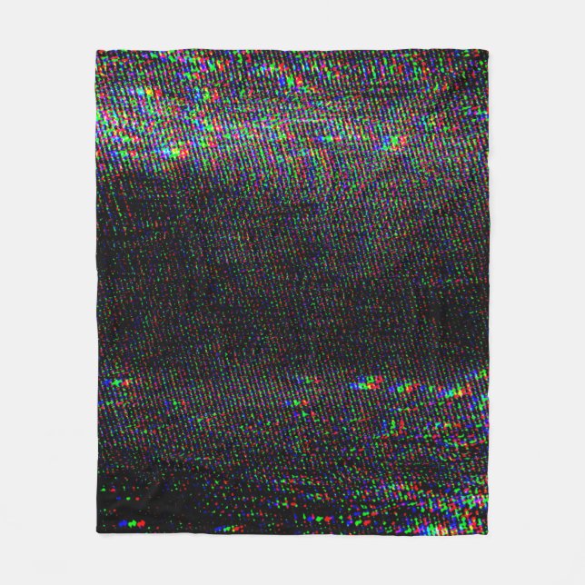Testa Skärm Glitch Struktur. Fleecefilt (Framsidan)